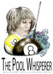 Pool Whisperer a billiard sports parody t-shirts..