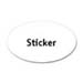 Sticker Decal, Oval
