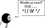 8 Ball Foul Cartoon