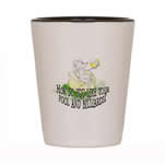 The OTC Billiard Mouse Cartoon Shot Glass by OTC Billiard Designs Originals